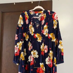 Long sleeve floral dress